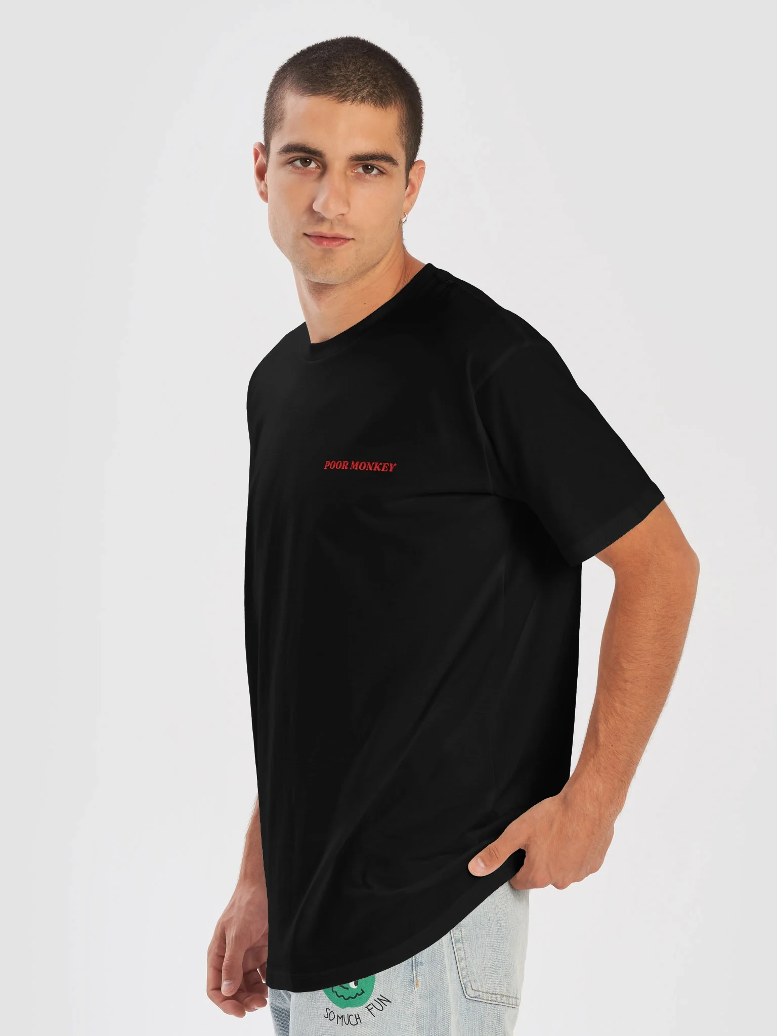 The Unsolicited Scout Tee by Poor Monkey in black.