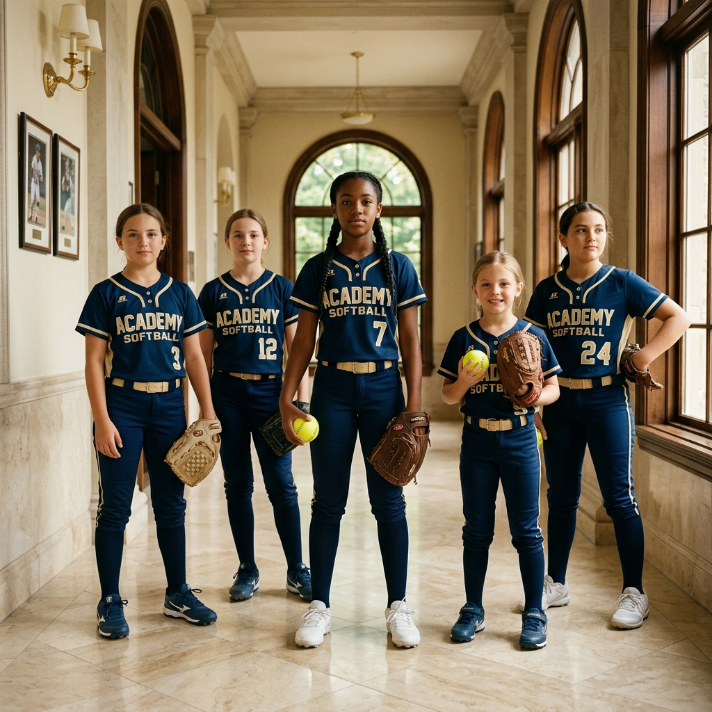 Successful student-athletes in luxury training facility